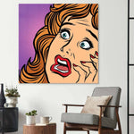Retro Fear Glass Wall Art - CreoGlass E-Shop