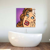 Retro Fear Glass Wall Art - CreoGlass E-Shop