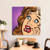 Retro Fear Glass Wall Art - CreoGlass E-Shop