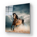 Running Horse Glass Wall Art - CreoGlass E-Shop