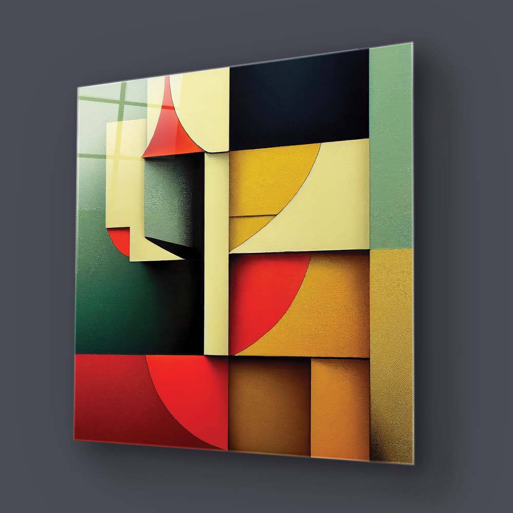 Stacking Cubist Glass Wall Art - CreoGlass E-Shop