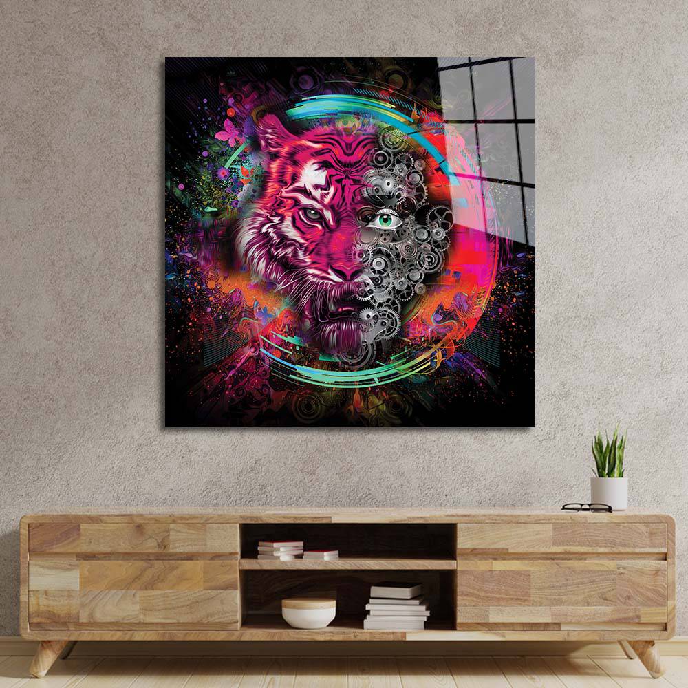Tigerman Glass Wall Art - CreoGlass E-Shop