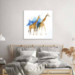 Watercolour Giraffe Glass Wall Art - CreoGlass E-Shop