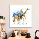 Watercolour Giraffe Glass Wall Art - CreoGlass E-Shop