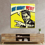 We Want You! Glass Wall Art - CreoGlass E-Shop