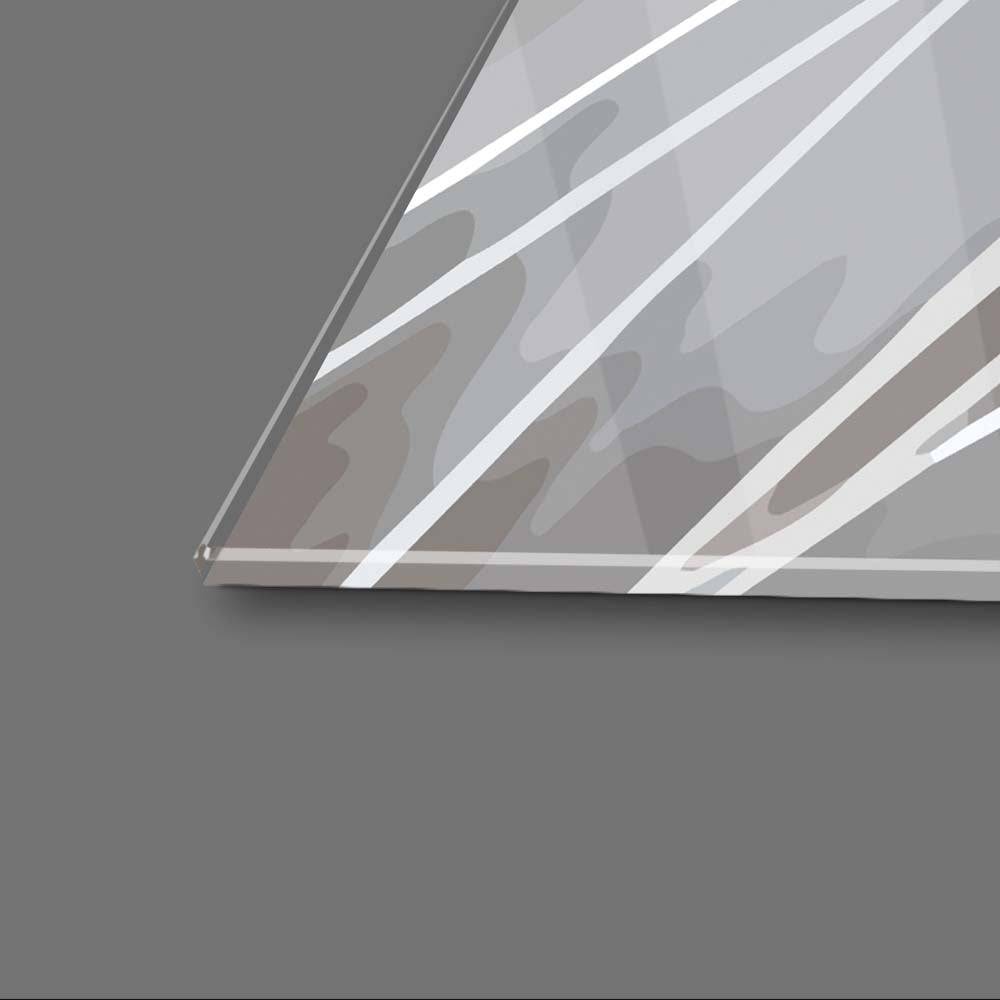 White Tiger Glass Wall Art - CreoGlass E-Shop
