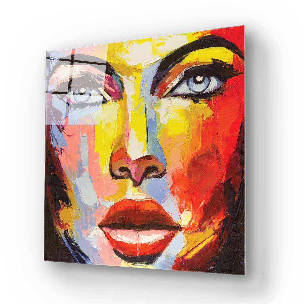 Woman Painting Glass Wall Art - CreoGlass E-Shop