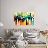 60s Distressed Space Age Glass Wall Art - CreoGlass E-Shop