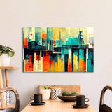 60s Distressed Space Age Glass Wall Art - CreoGlass E-Shop