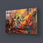 Abstract Acrylic Drummer Glass Wall Art - CreoGlass E-Shop