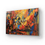 Abstract Acrylic Drummer Glass Wall Art - CreoGlass E-Shop