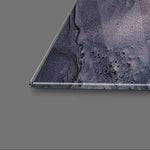 Abstract Blue and Pink Alcohol Ink Marble Glass Wall Art - CreoGlass E-Shop