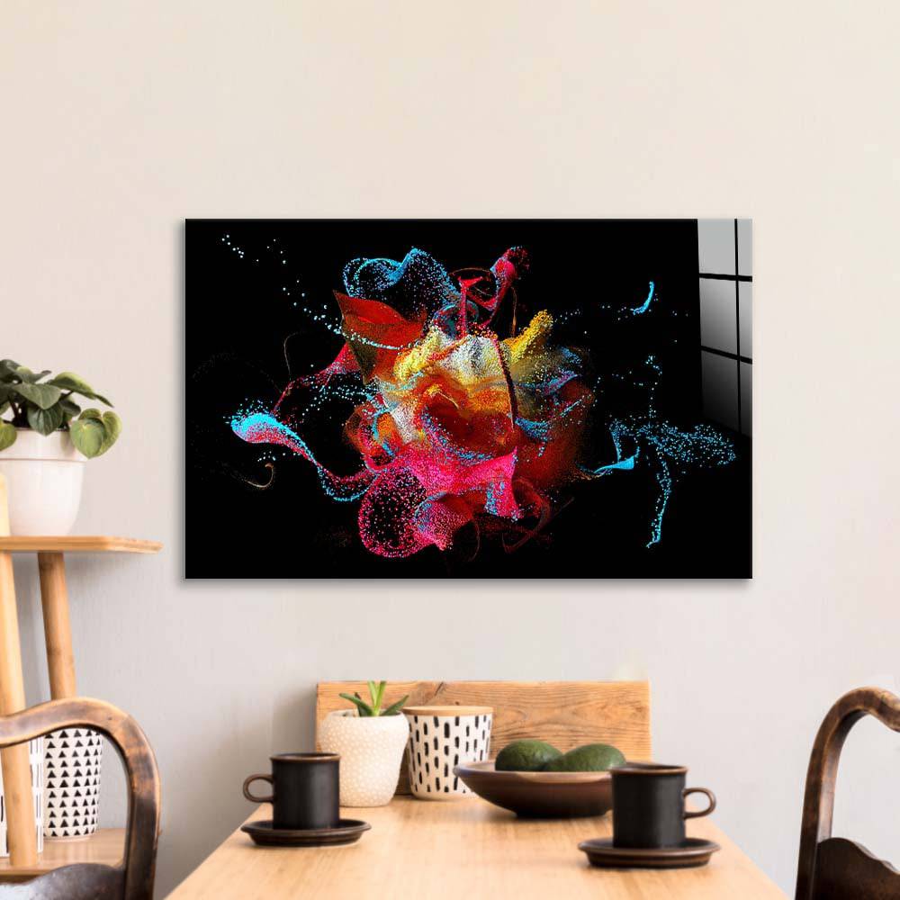 Abstract Bubbles Glass Wall Art - CreoGlass E-Shop