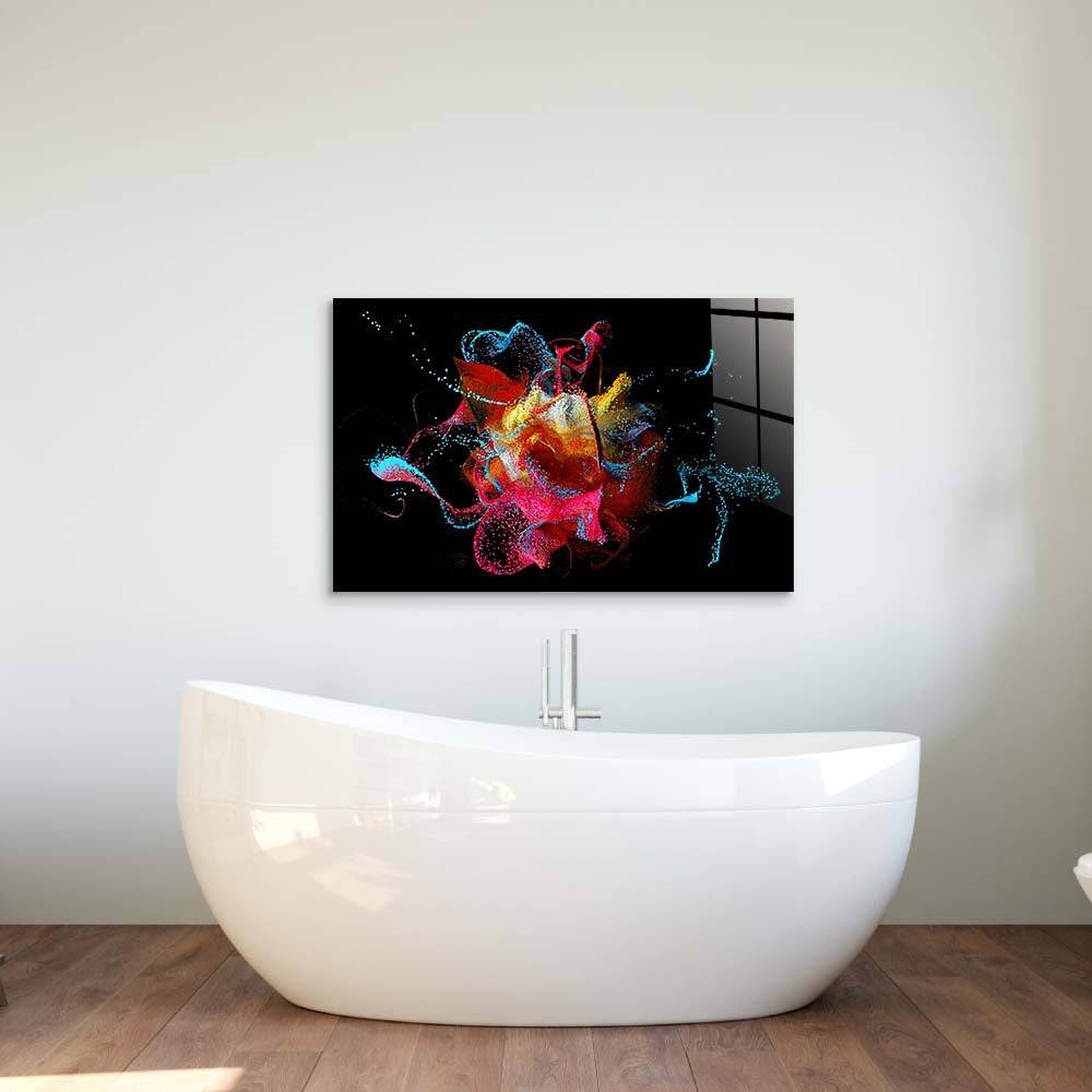 Abstract Bubbles Glass Wall Art - CreoGlass E-Shop