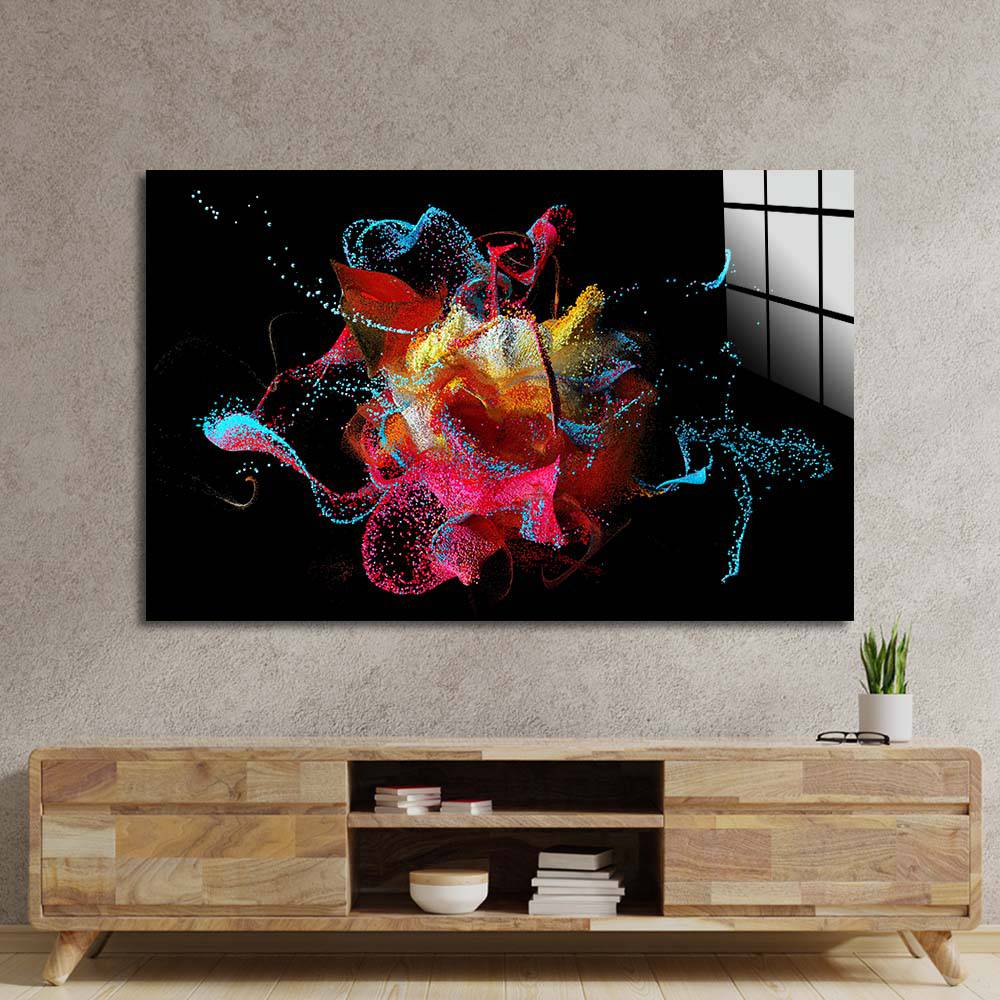 Abstract Bubbles Glass Wall Art - CreoGlass E-Shop