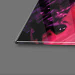 Abstract Colorful Canvas Texture Glass Wall Art - CreoGlass E-Shop