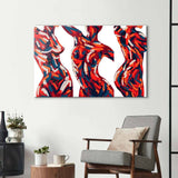 Abstract Female Figure Glass Wall Art - CreoGlass E-Shop