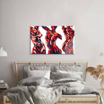 Abstract Female Figure Glass Wall Art - CreoGlass E-Shop