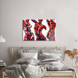 Abstract Female Figure Glass Wall Art - CreoGlass E-Shop