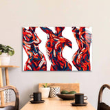 Abstract Female Figure Glass Wall Art - CreoGlass E-Shop