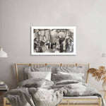 Abstract French Jazz Band Glass Wall Art - CreoGlass E-Shop
