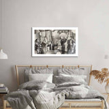 Abstract French Jazz Band Glass Wall Art - CreoGlass E-Shop