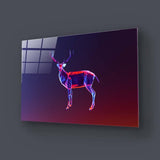 Abstract Geometric Deer Glass Wall Art - CreoGlass E-Shop