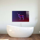 Abstract Geometric Deer Glass Wall Art - CreoGlass E-Shop