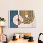 Abstract Minimalist Circles Glass Wall Art - CreoGlass E-Shop