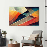 Abstract Paper Waves Glass Wall Art - CreoGlass E-Shop