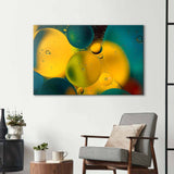 Abstract Water and Oil Bubbles Glass Wall Art - CreoGlass E-Shop