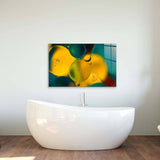 Abstract Water and Oil Bubbles Glass Wall Art - CreoGlass E-Shop