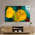 Abstract Water and Oil Bubbles Glass Wall Art - CreoGlass E-Shop