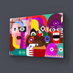 Abstract Women Glass Wall Art - CreoGlass E-Shop