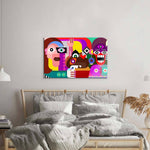 Abstract Women Glass Wall Art - CreoGlass E-Shop