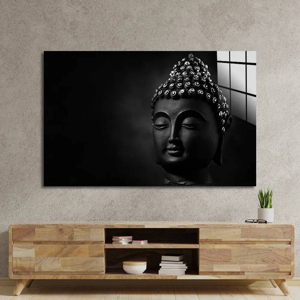 Bhagwan Lord Gautam Buddha Glass Wall Art - CreoGlass E-Shop