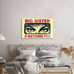 Big Sister Is Watching You Glass Wall Art - CreoGlass E-Shop