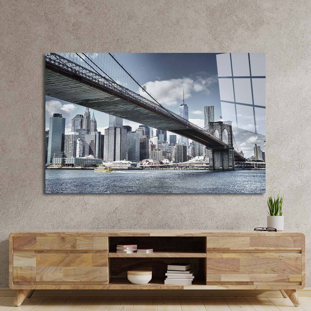 Brooklyn Bridge Glass Wall Art - CreoGlass E-Shop