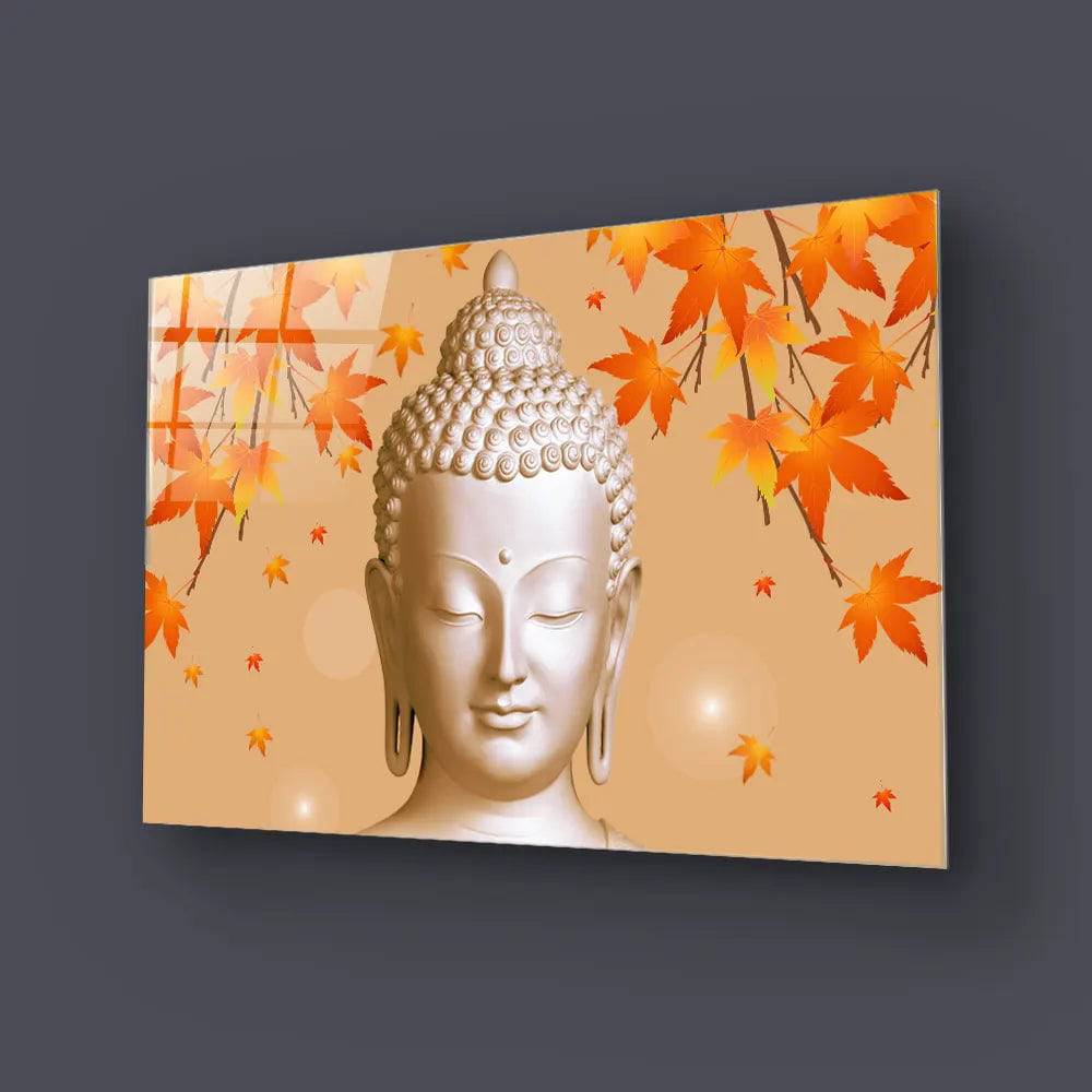 Buddha Wallpaper Glass Wall Art - CreoGlass E-Shop