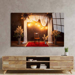 Decorated Chair Glass Wall Art - CreoGlass E-Shop