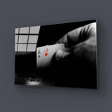 Double Aces Playing Cards Glass Wall Art - CreoGlass E-Shop