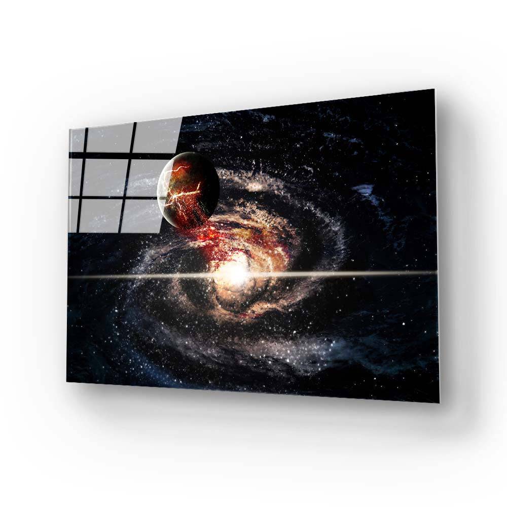 Dying Planet Glass Wall Art - CreoGlass E-Shop