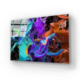 Exploding Paints Glass Wall Art - CreoGlass E-Shop