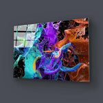 Exploding Paints Glass Wall Art - CreoGlass E-Shop
