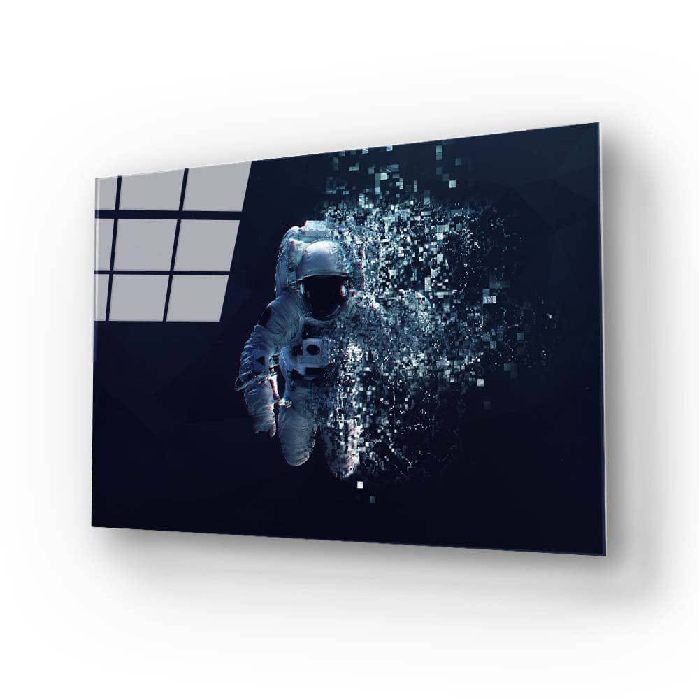 Fading Astronaut Glass Wall Art - CreoGlass E-Shop