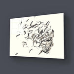 Female Silhouette with Birds Glass Wall Art - CreoGlass E-Shop