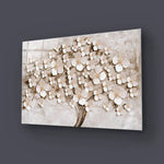 Flowering Tree Glass Wall Art - CreoGlass E-Shop