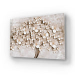 Flowering Tree Glass Wall Art - CreoGlass E-Shop