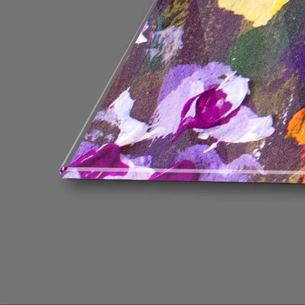 Flowers Red Poppies Glass Wall Art - CreoGlass E-Shop