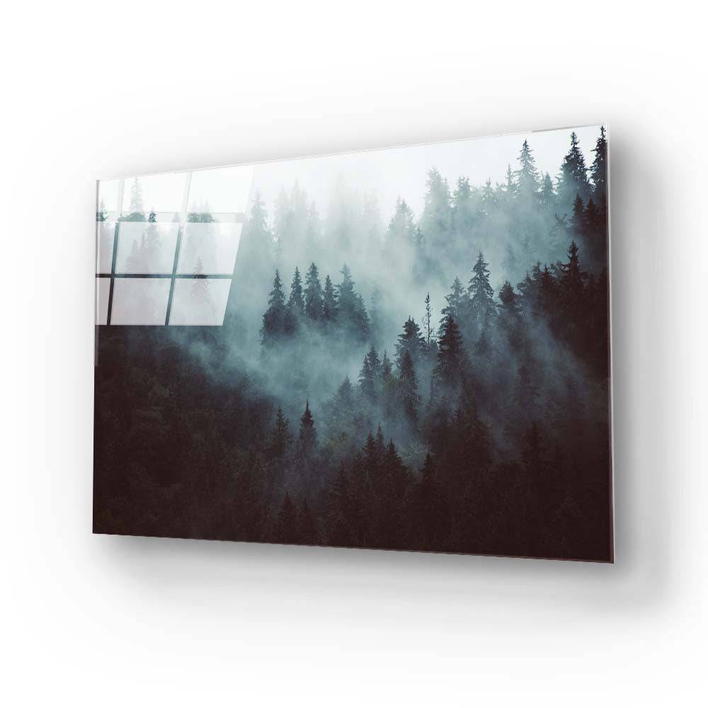 Foggy Forest Glass Wall Art - CreoGlass E-Shop